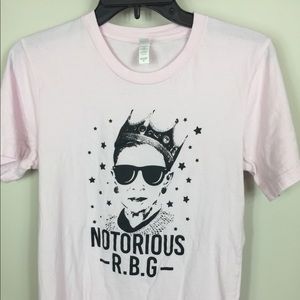 Canvas Tee "Notorious RBG" Size Small